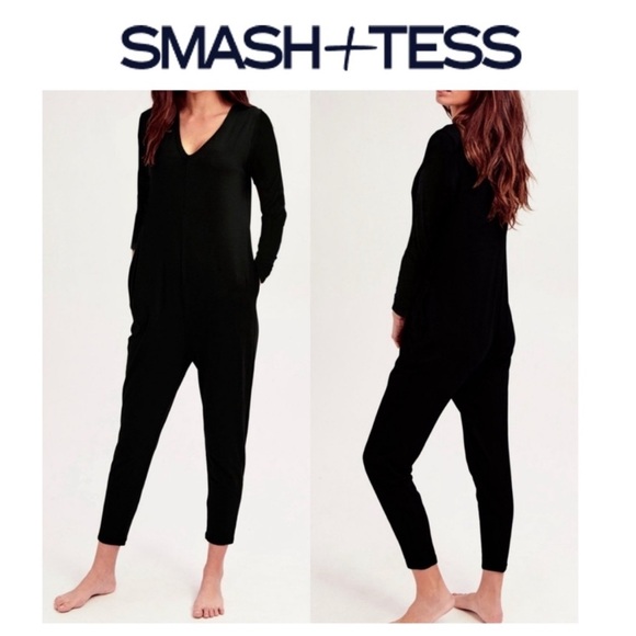 Smash + Tess The Friday romper midnight Black size small NWT - Picture 1 of 4